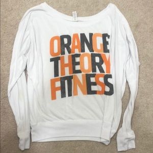 Orangetheory XS off sholder top